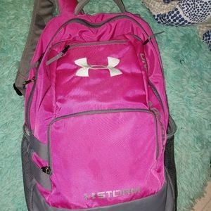 Pink UnderArmour backpack